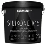 Штукатурка декоративна фасадна Element Silikone K15