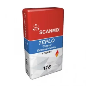 Клей для плитки Scanmix TEPLO 118 термостійкій 20кг