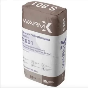 Стяжка для підлоги армована Warmix S 801 25кг
